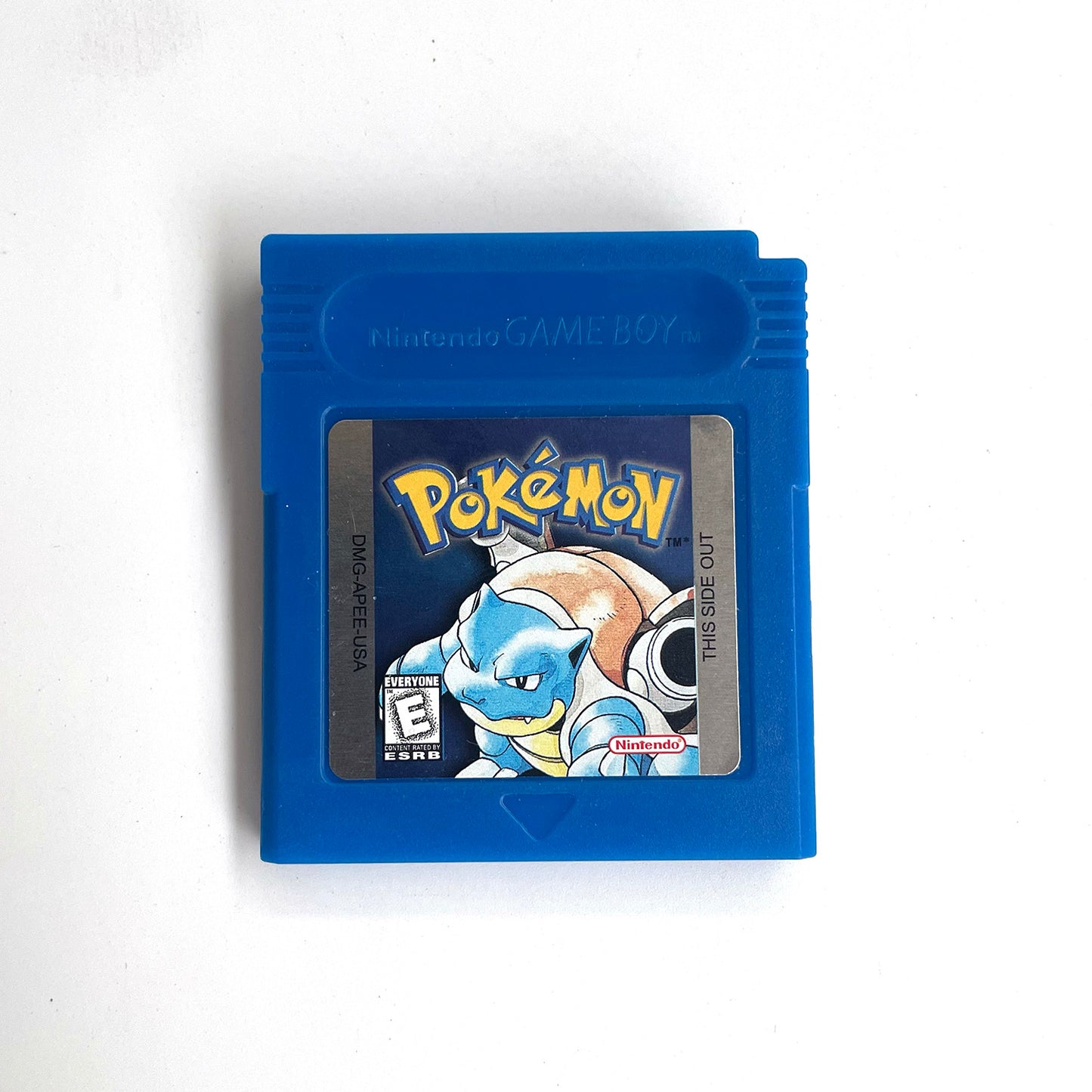 pokemon blue version Battery save IC save Manual cartridge with tray box for gbc game boy color