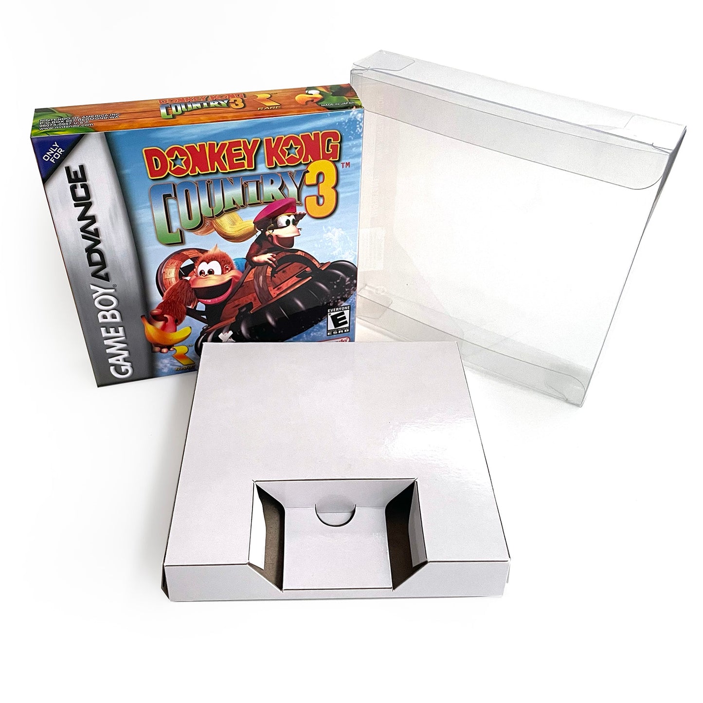 Donkey Kong Country 3 cartridge with tray box manual for gba game boy advance