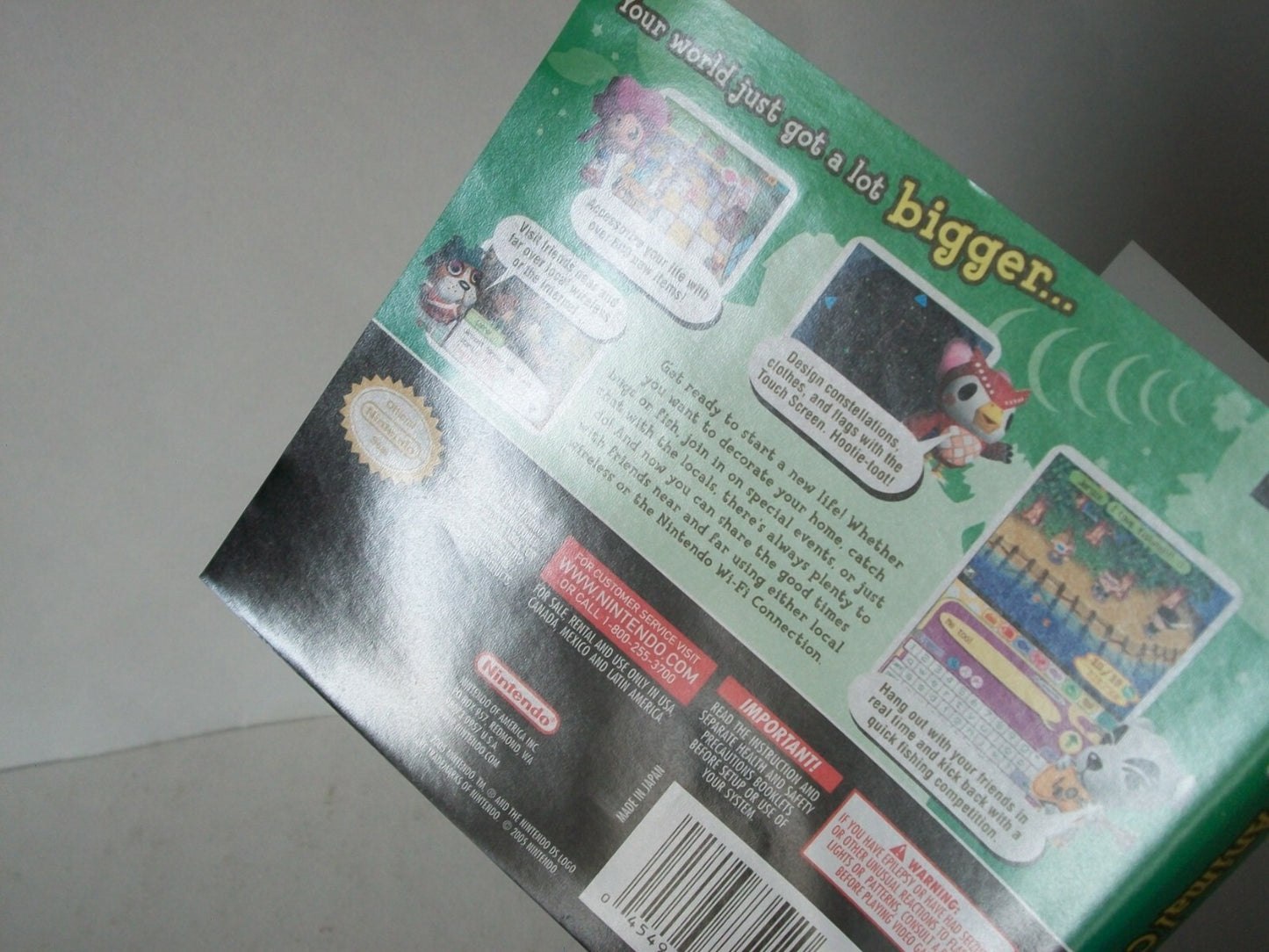 Animal Crossing: Wild World With Box Game cartridge Manual Ds for Nintendo Ds 3ds 2ds