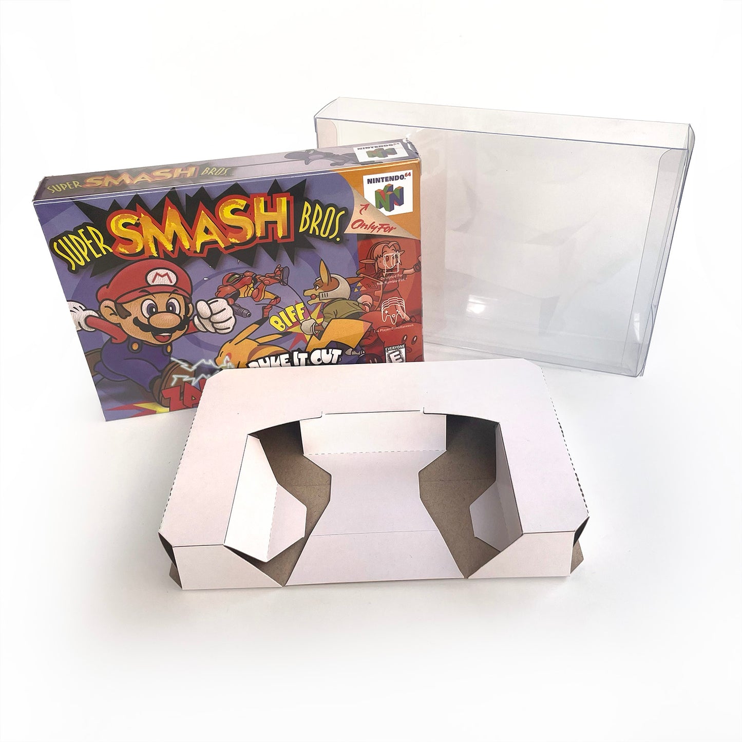 super Smash bros game cartridge with tray box for N64 Nintendo 64