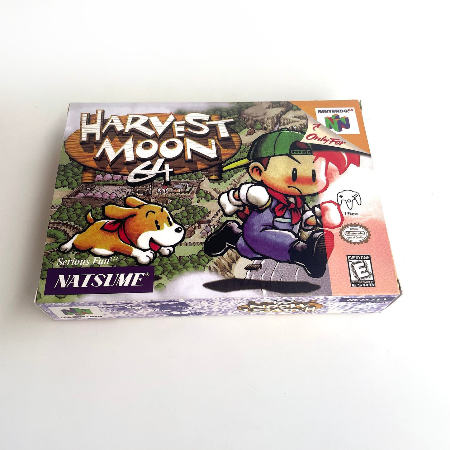 harvest moon 64 game cartridge with tray box for N64 Nintendo 64