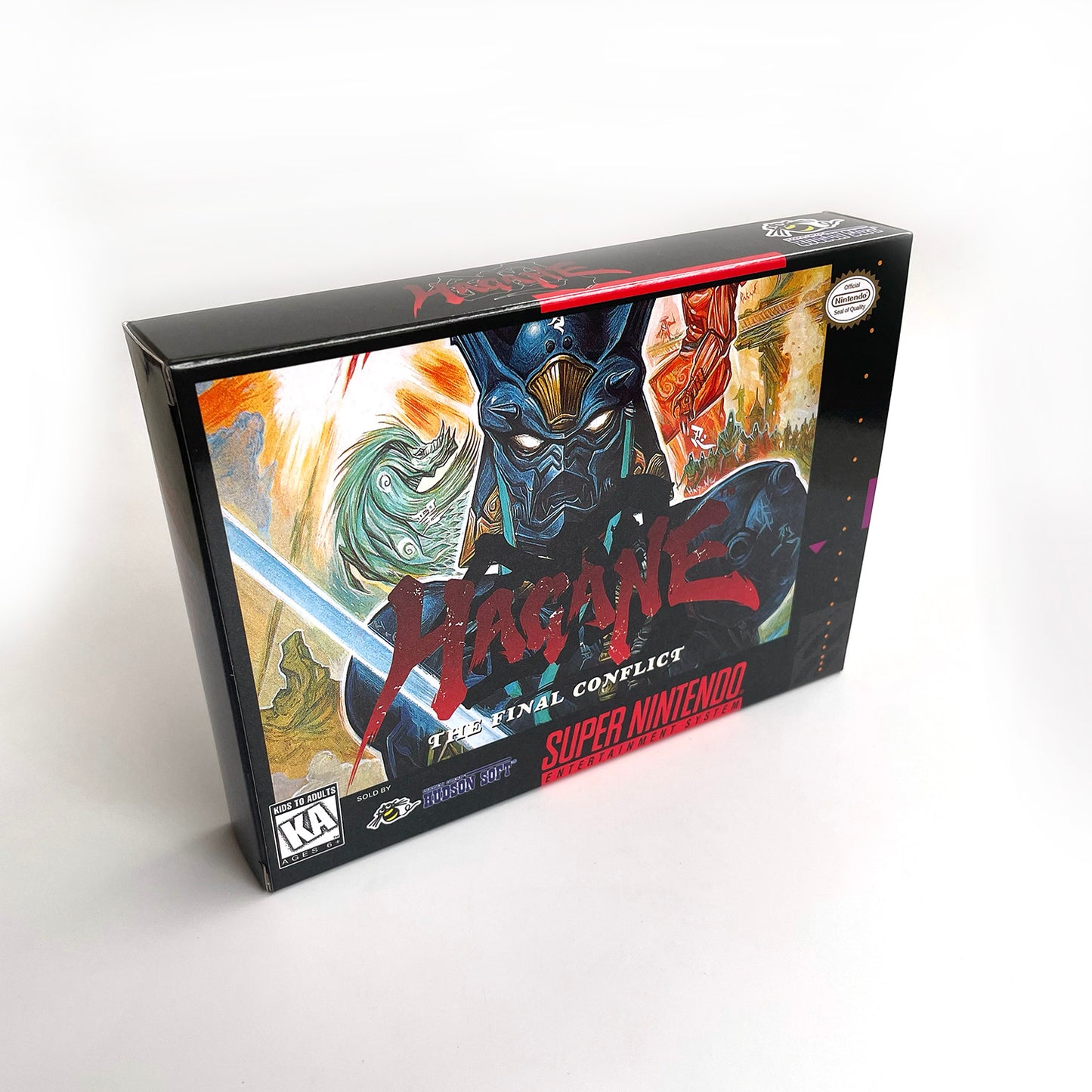 hagane cartridge with tray box manual for SNES super nintendo entertainment system