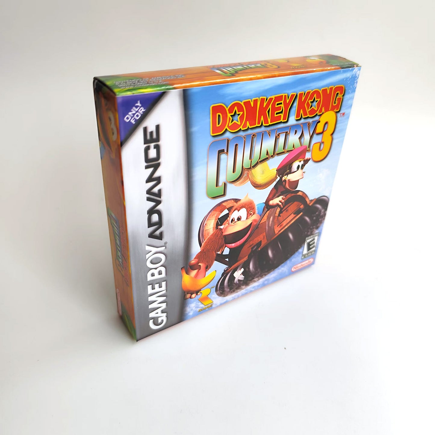 Donkey Kong Country 3 cartridge with tray box manual for gba game boy advance