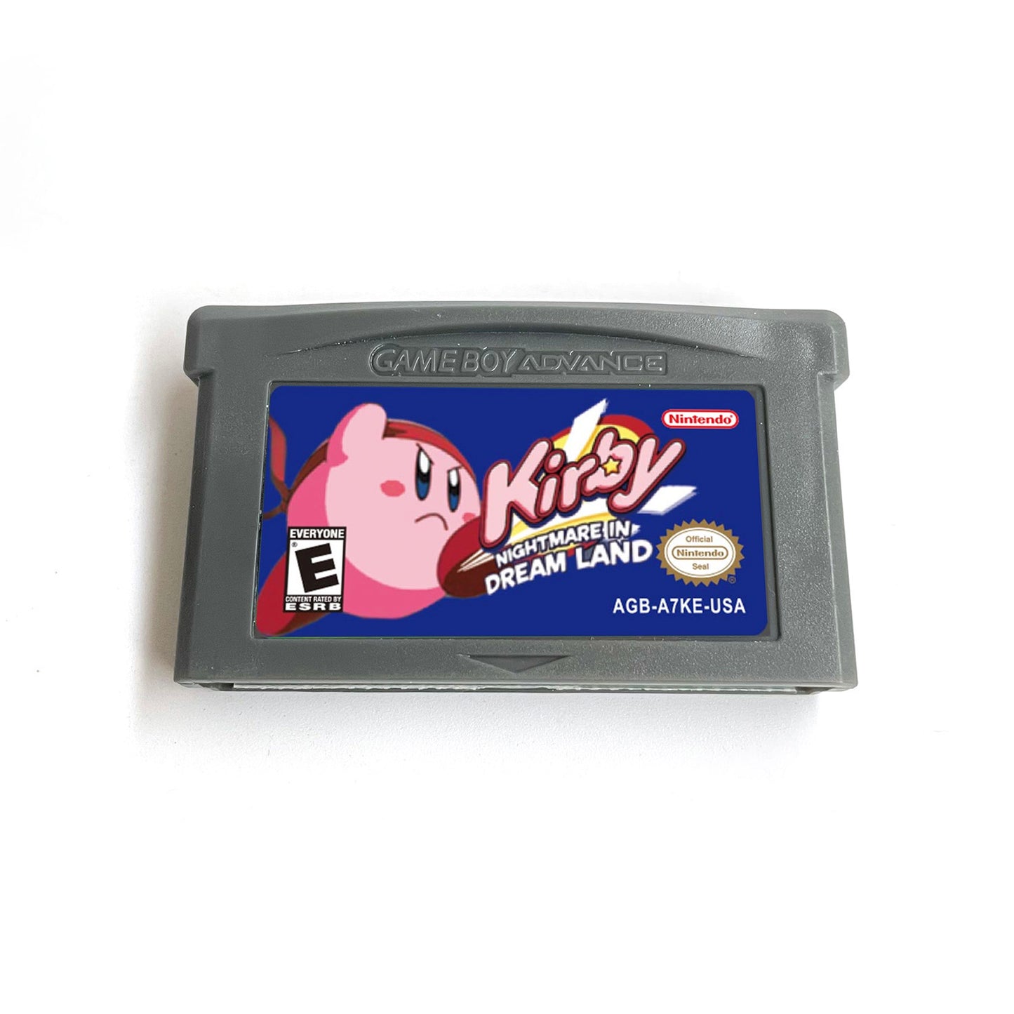 Kirby - Nightmare in Dream Land (USA) cartridge with tray box manual for gba game boy advance