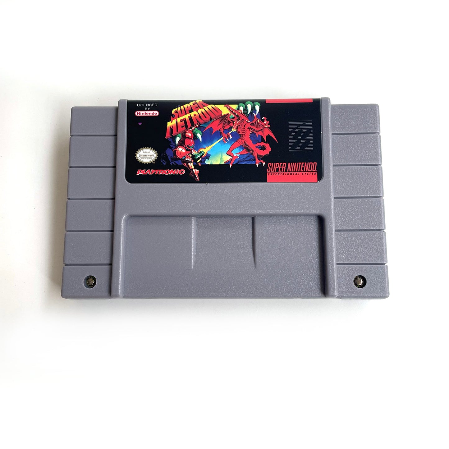 super metroid USA cartridge with tray box manual for SNES super nintendo entertainment system