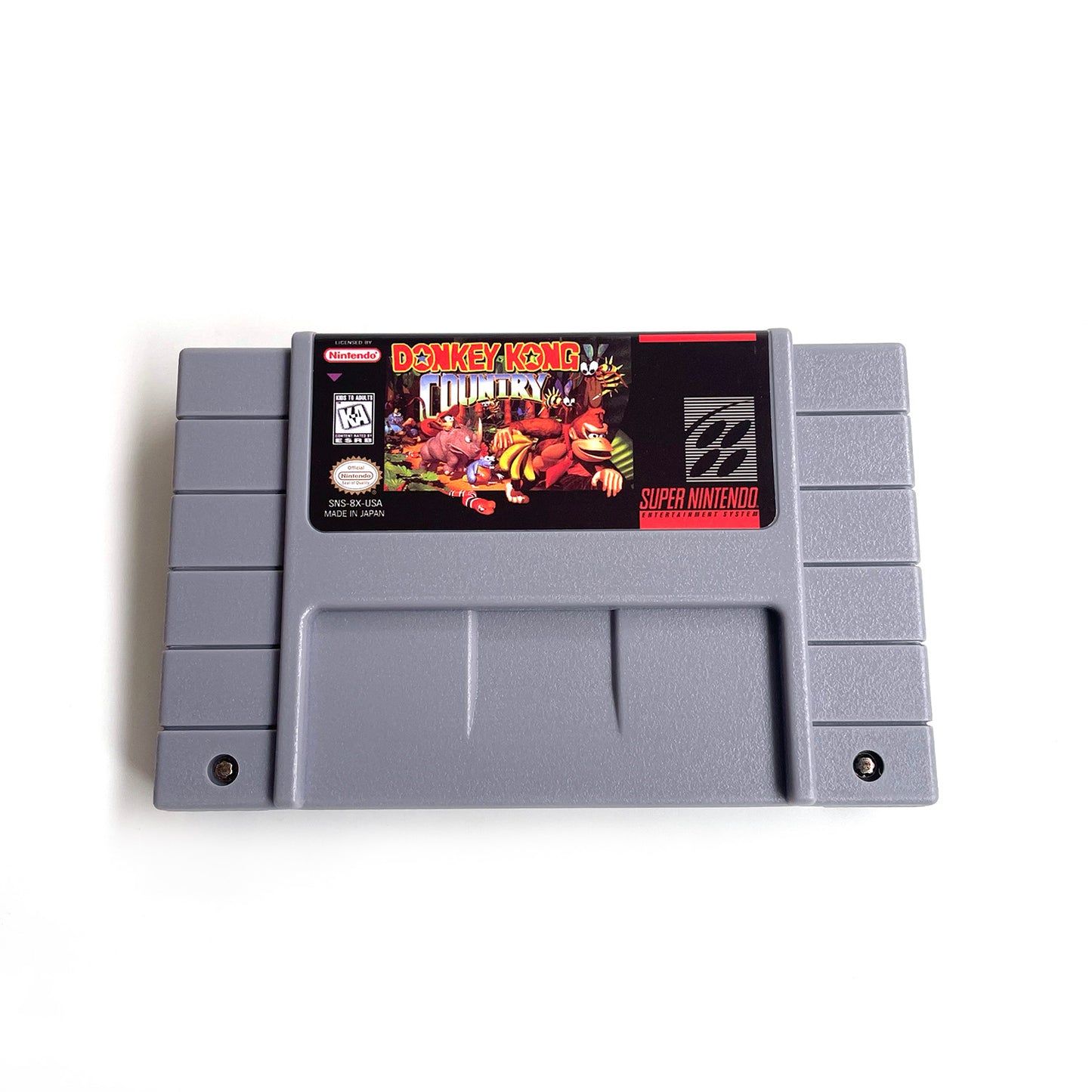 donkey kong country 1 USA cartridge with tray box manual for SNES super nintendo entertainment system