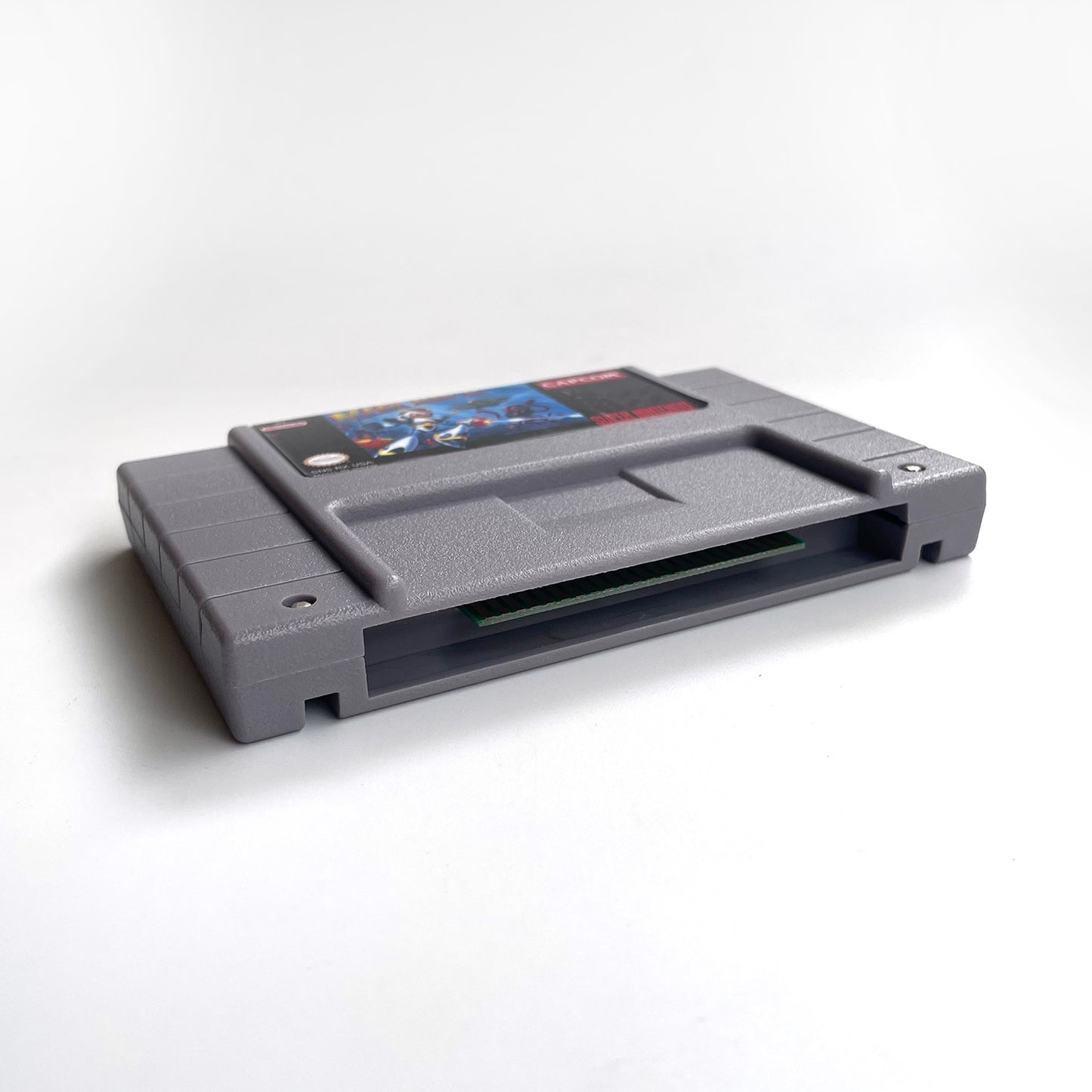 mega man x cartridge with tray box manual for SNES super nintendo entertainment system