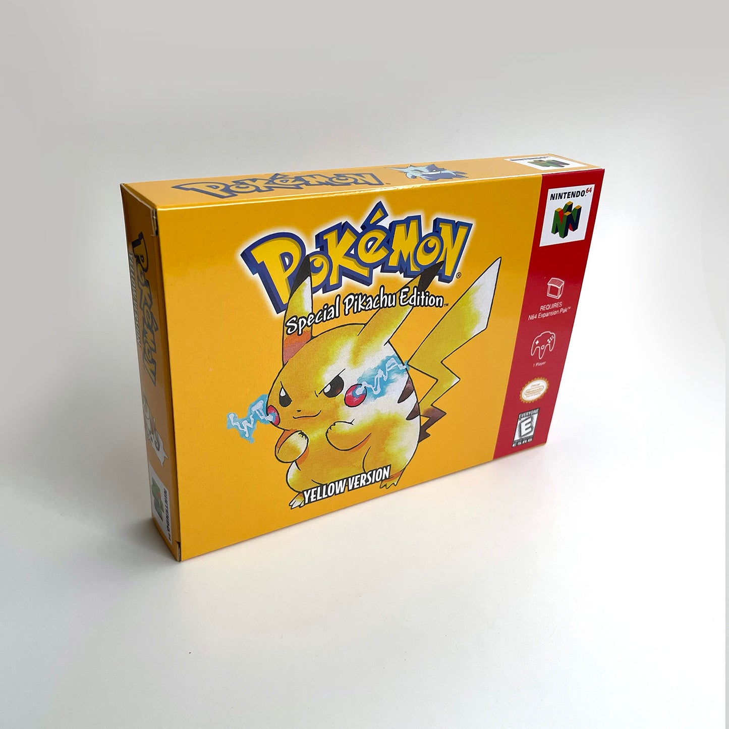 pokemon yellow version game cartridge with tray box for N64 Nintendo 64