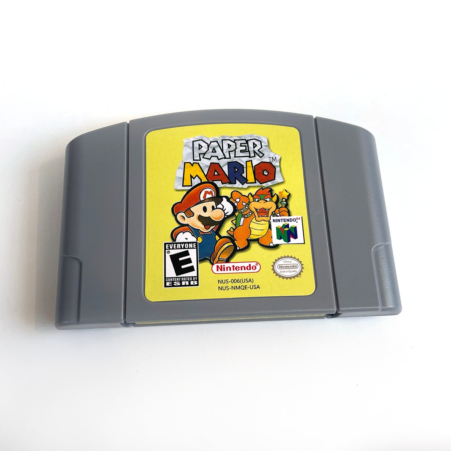 paper Mario game cartridge with tray box for N64 Nintendo 64