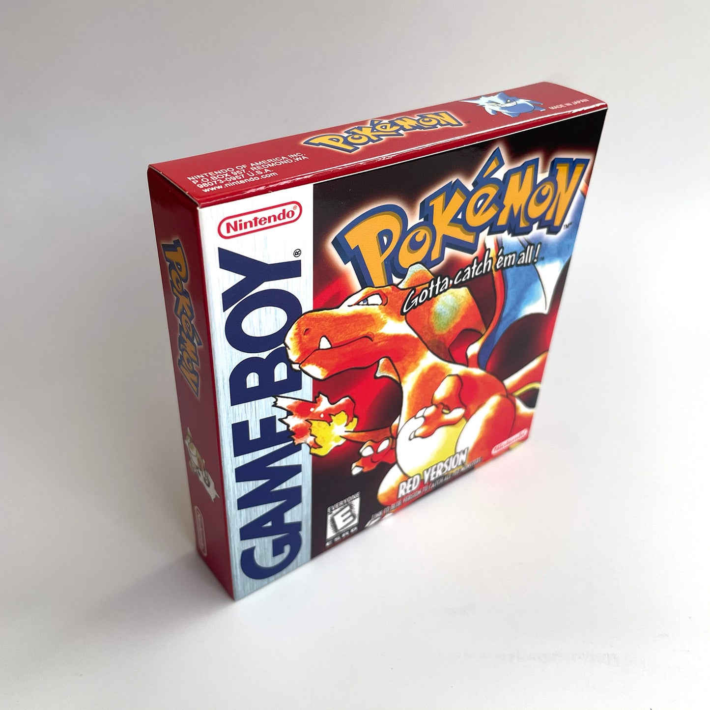 pokemon red version Battery save IC save Manual cartridge with tray box for gbc game boy color