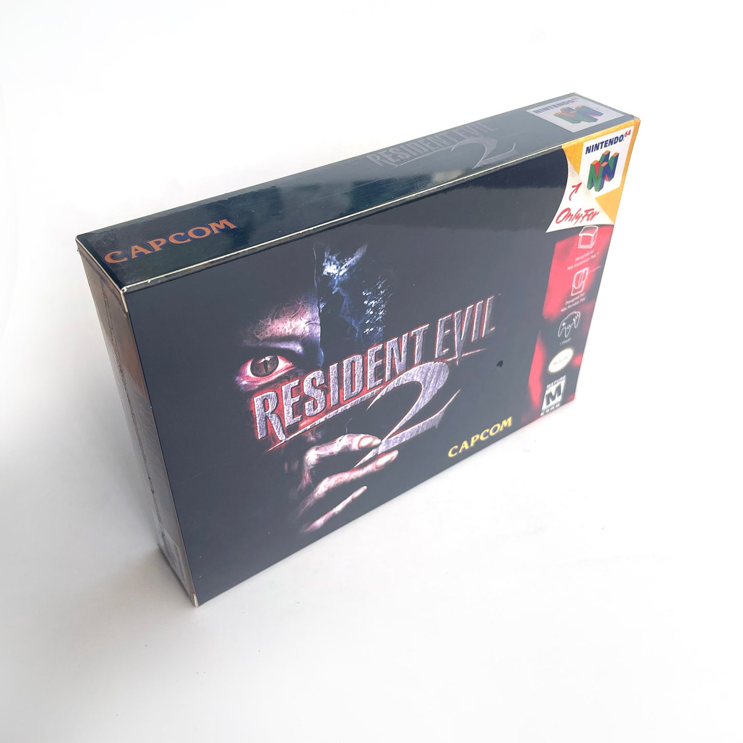 Resident Evil 2 game cartridge with tray box for N64 Nintendo 64