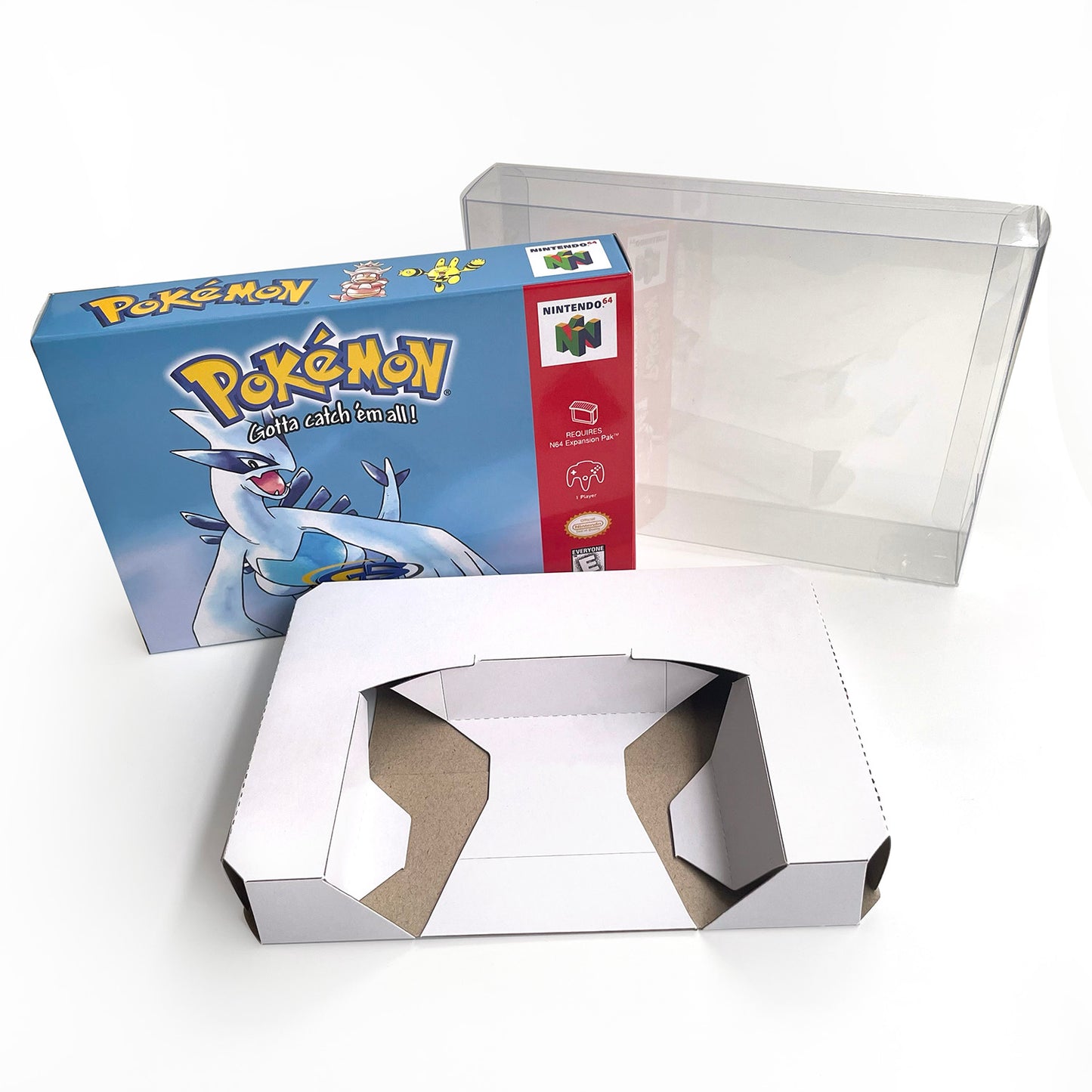 NTSC Pokemon silver version game cartridge with tray box for N64 Nintendo 64