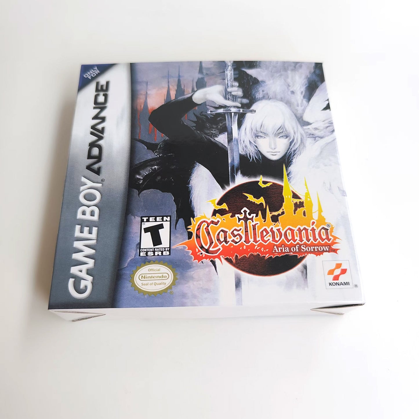Castlevania - Aria of Sorrow cartridge with tray box manual for gba game boy advance