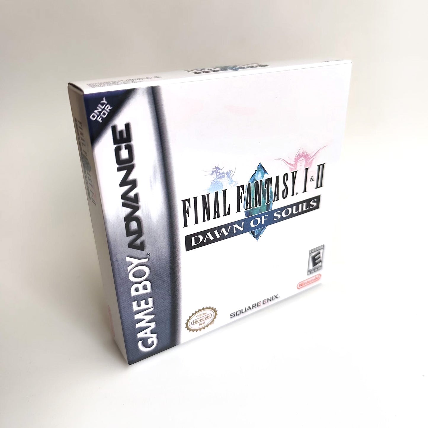 Final Fantasy I & II cartridge with tray box manual for gba game boy advance