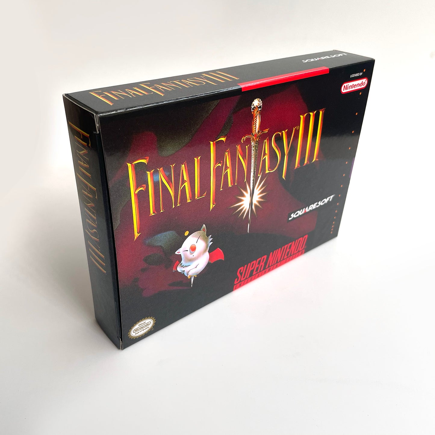 Final Fantasy III cartridge with tray box manual for SNES super nintendo entertainment system