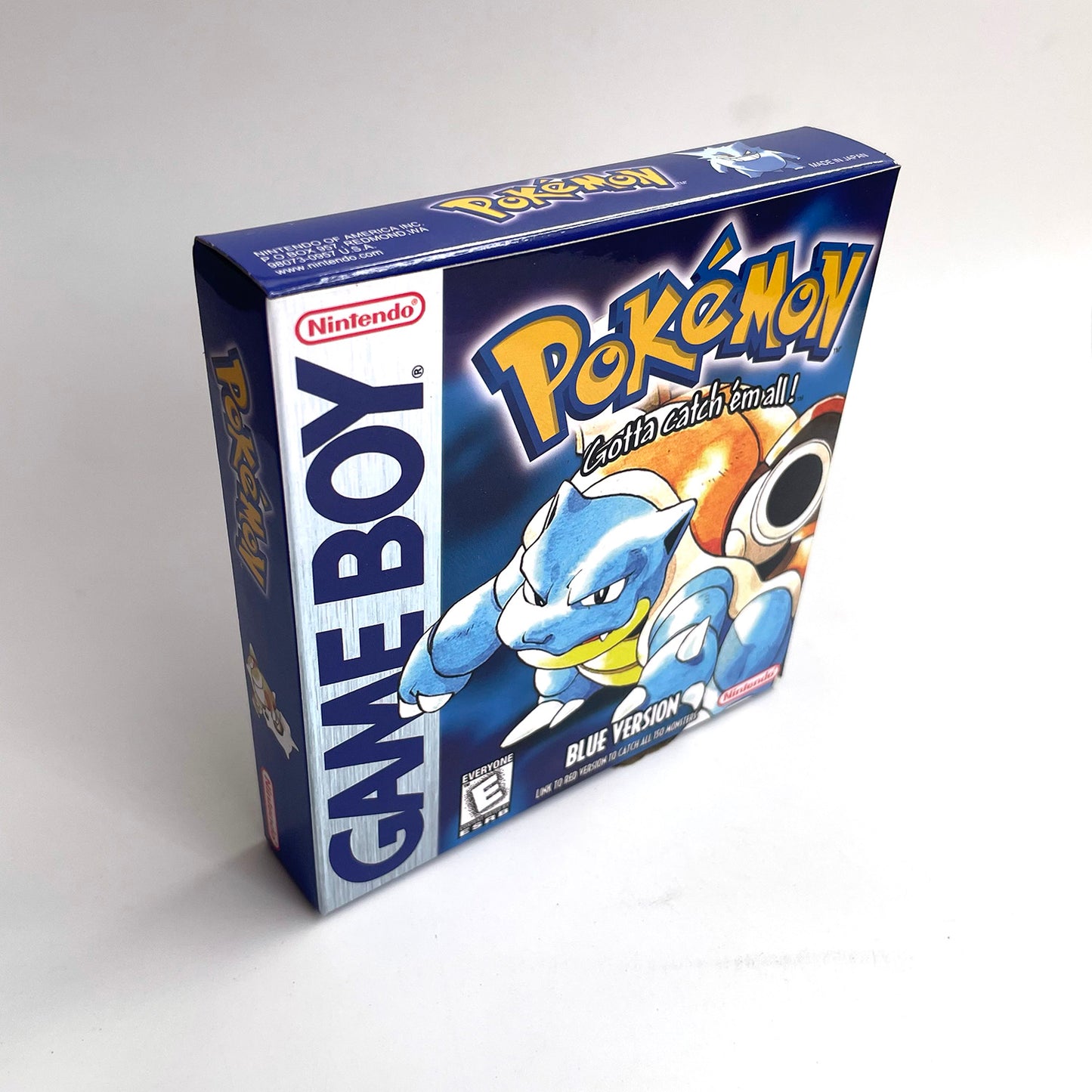 pokemon blue version Battery save IC save Manual cartridge with tray box for gbc game boy color