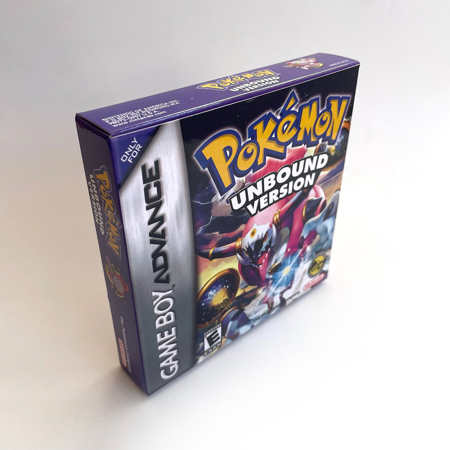 pokemon Unbound version RTC Flash cart game cartridge with tray box for gba game boy advance