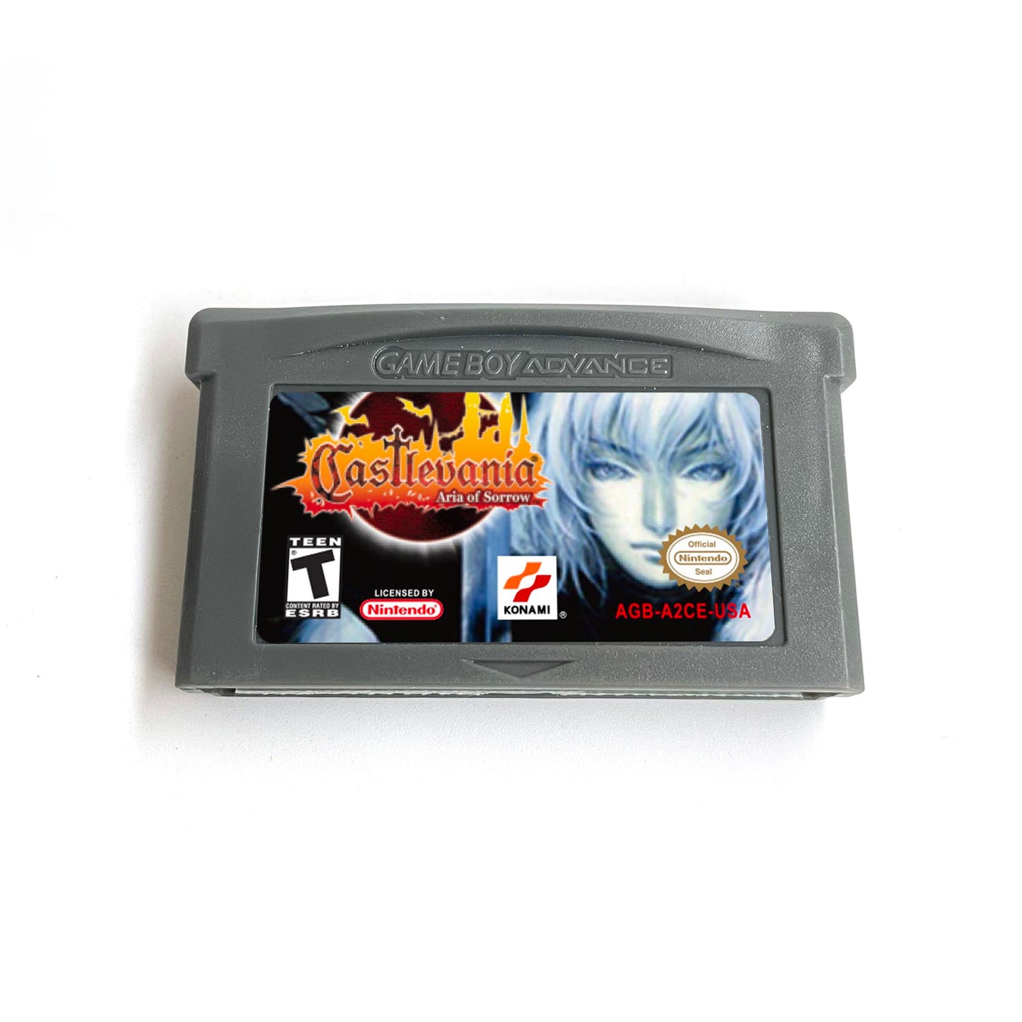 Castlevania - Aria of Sorrow cartridge with tray box manual for gba game boy advance