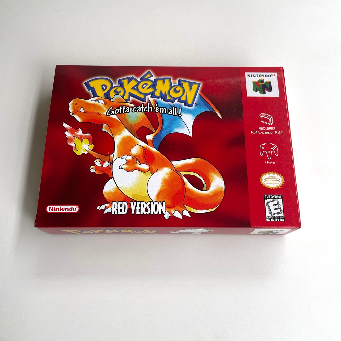 pokemon red version game cartridge with tray box for N64 Nintendo 64