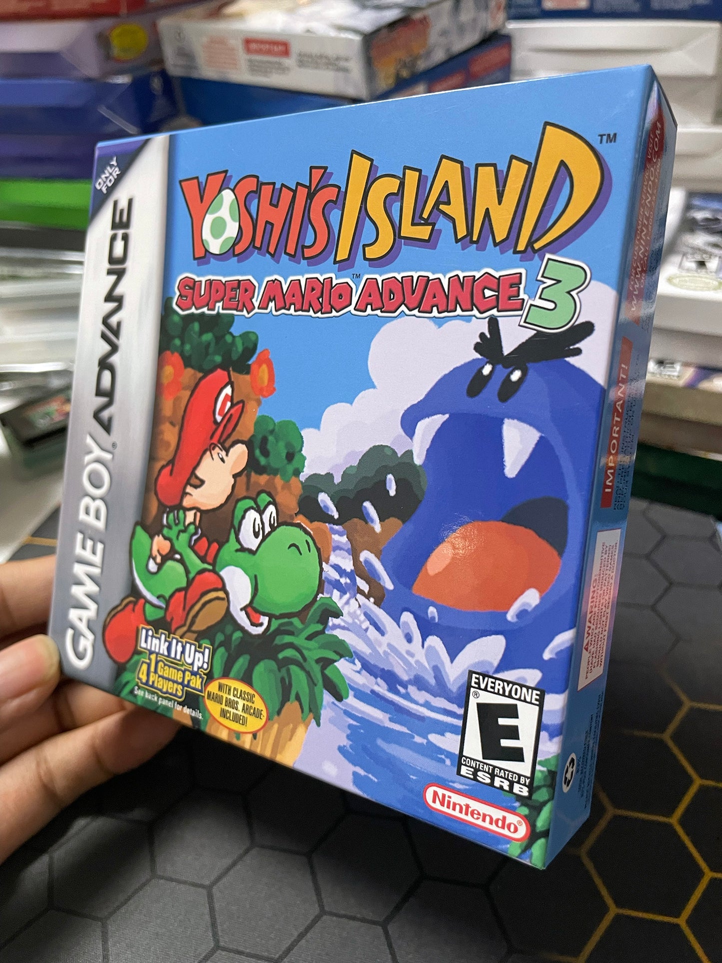 super mario acvance 3 cartridge with tray box for gba game boy advance