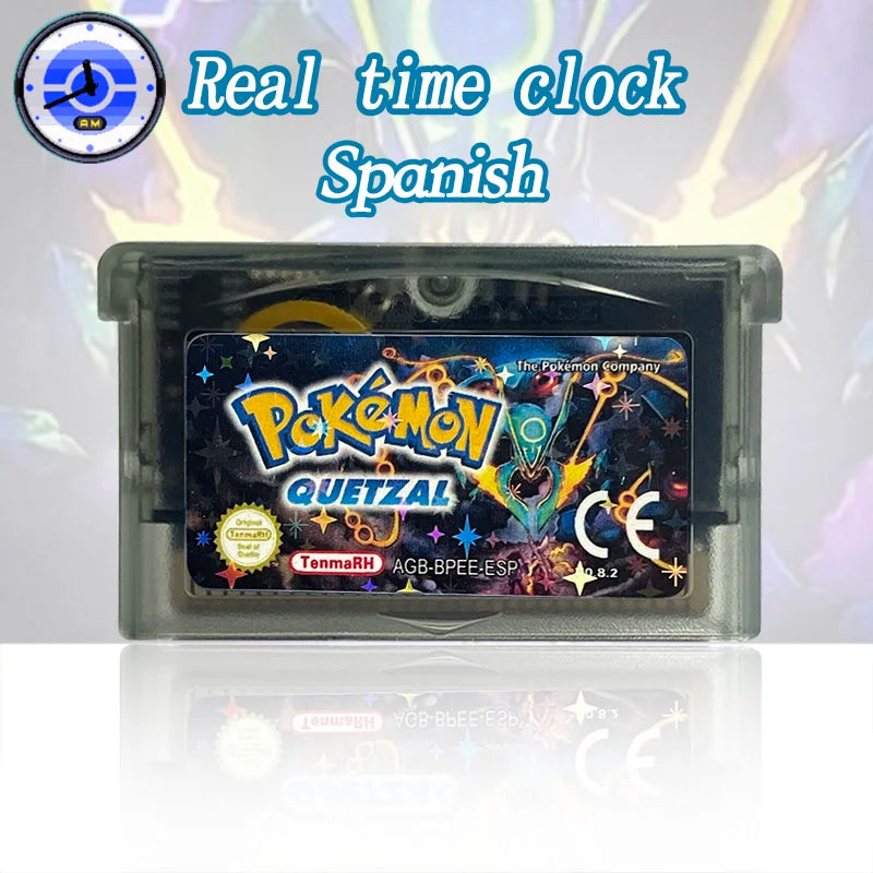 USA ESP pokemon ( RTC Flash cart ) Cartridge for GBA