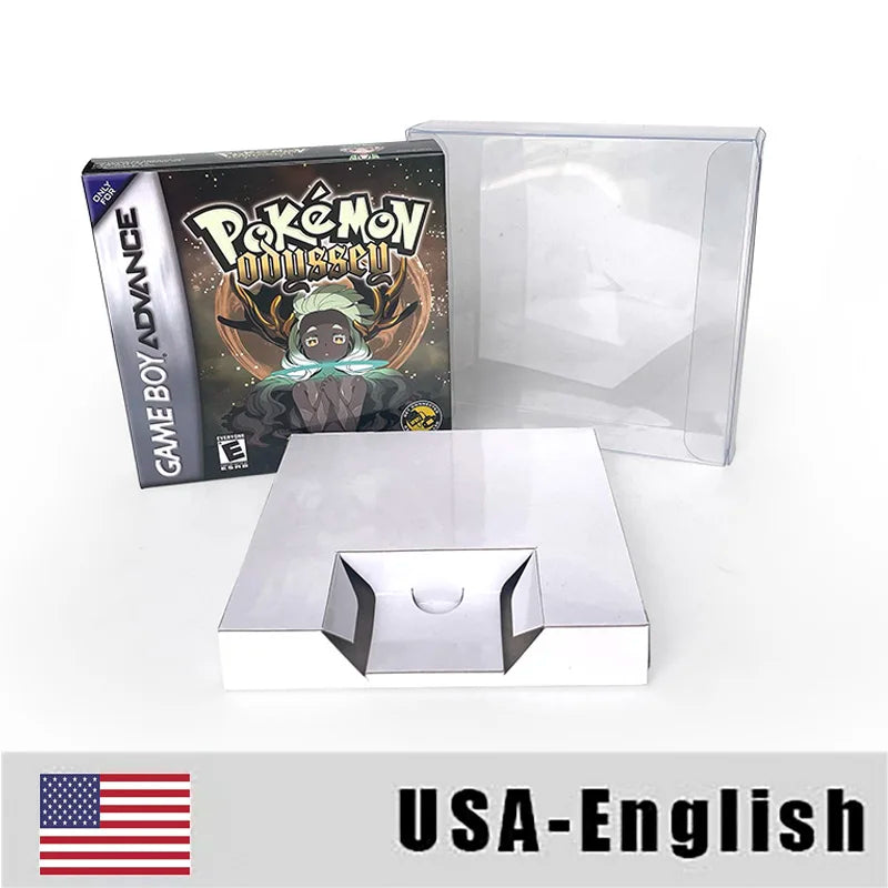 USA Version Pokemon Odyssey RTC Flash cart Real Time Clock box trey GBA Game Cartridge Video Game Console Rom Hack English