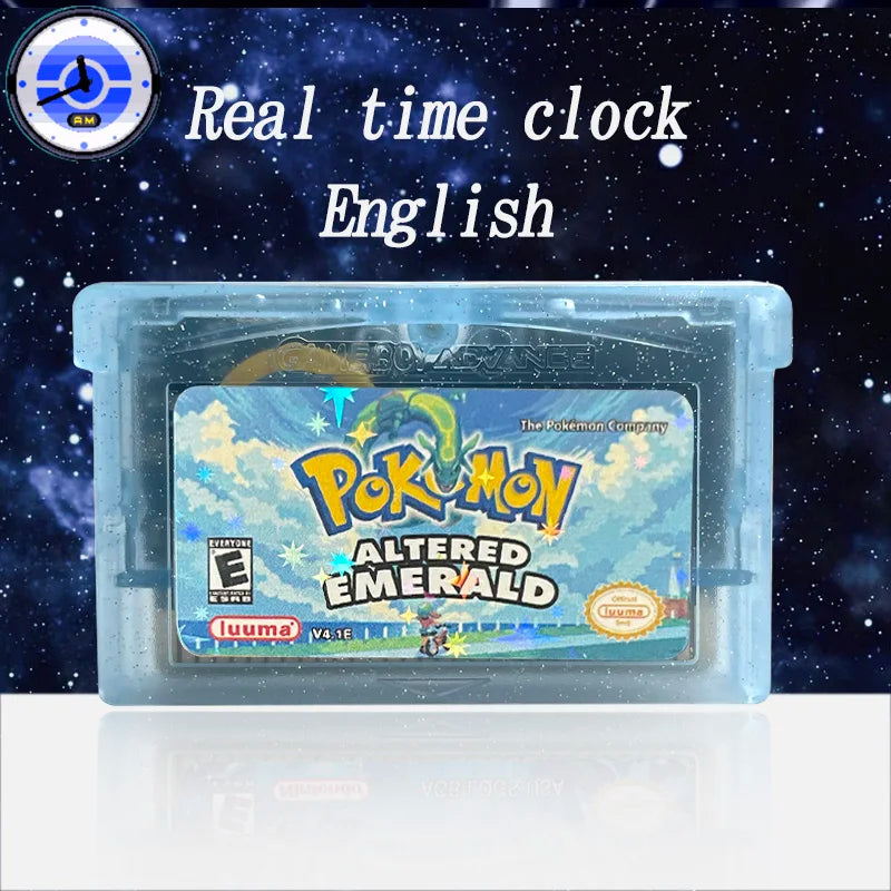 GBA Game USA ESP pokemon quetzal Odyssey radical red dark worship flora sky scorched Cartridge Card Rom Hack English Spanish