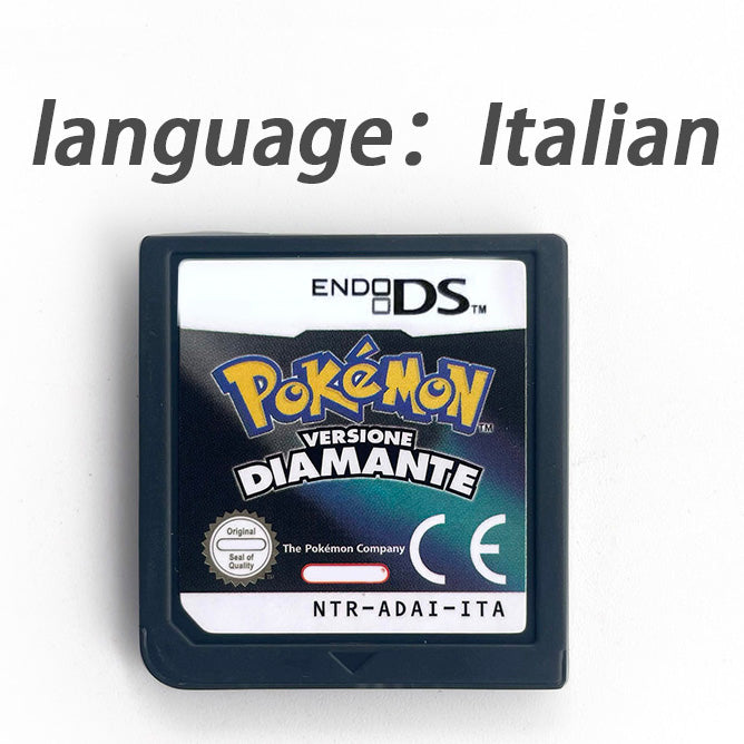 USA EUR FRA ESP NOE ITA Pokemon HeartGold SoulSilver Platinum Diamond Pearl Version Game cartridge for Nintendo Ds 3ds 2ds