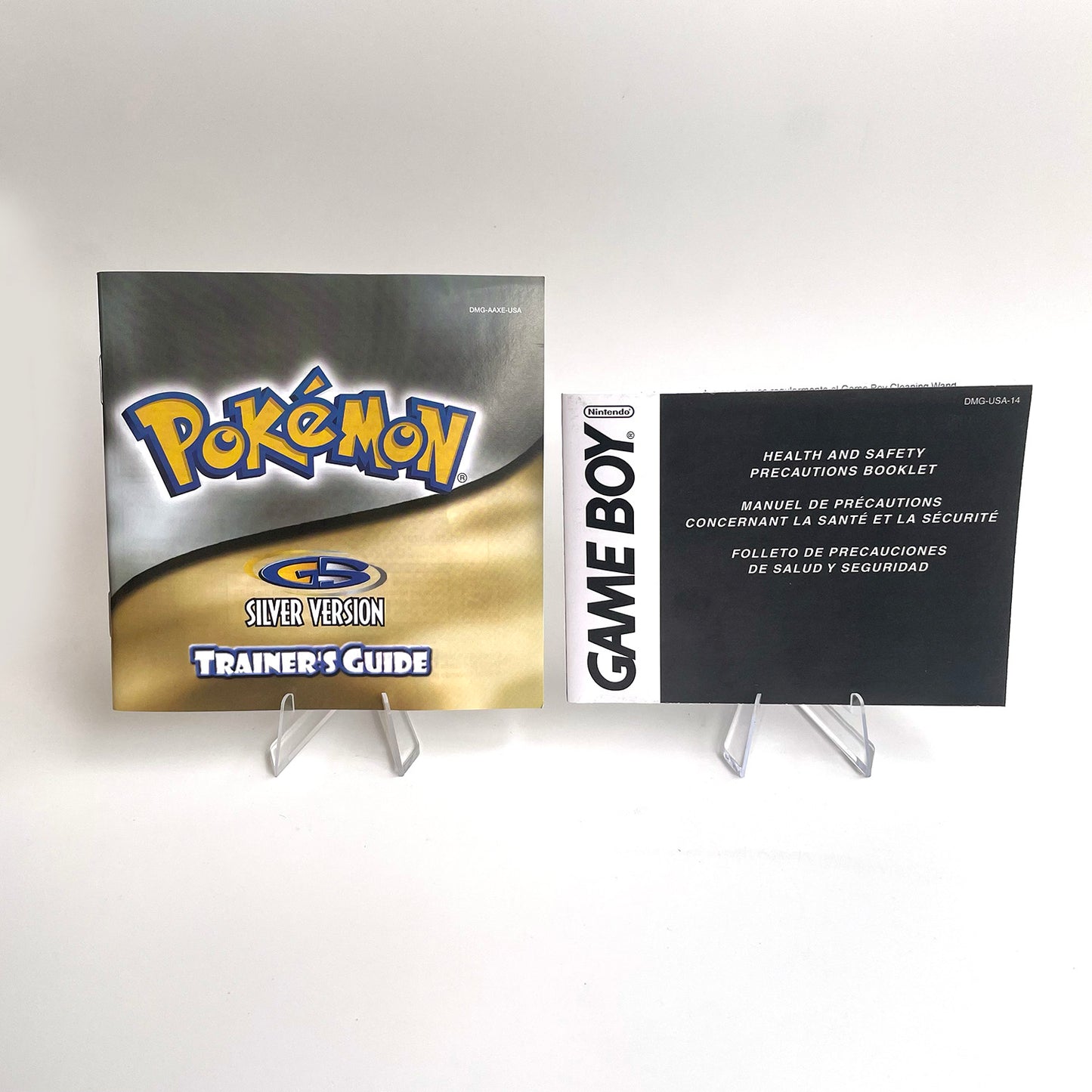 pokemon silver version RTC Flash cart Battery save IC save Manual cartridge with tray box for gbc game boy color
