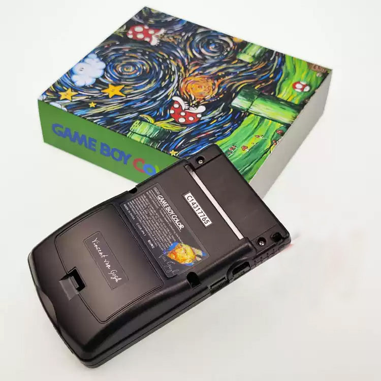 GBC customized GAMEBOY COLOR game console highlights point-to-point full fit Van Gogh Mario