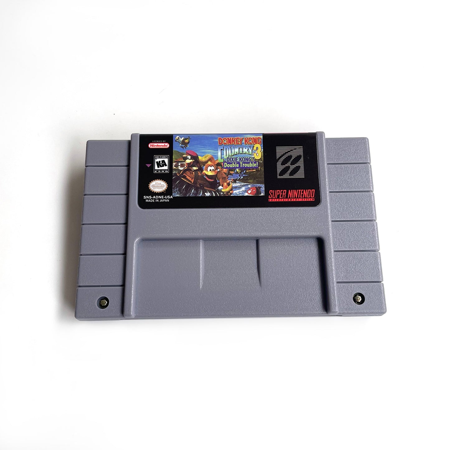 donkey kong country 3 USA cartridge with tray box manual for SNES super nintendo entertainment system