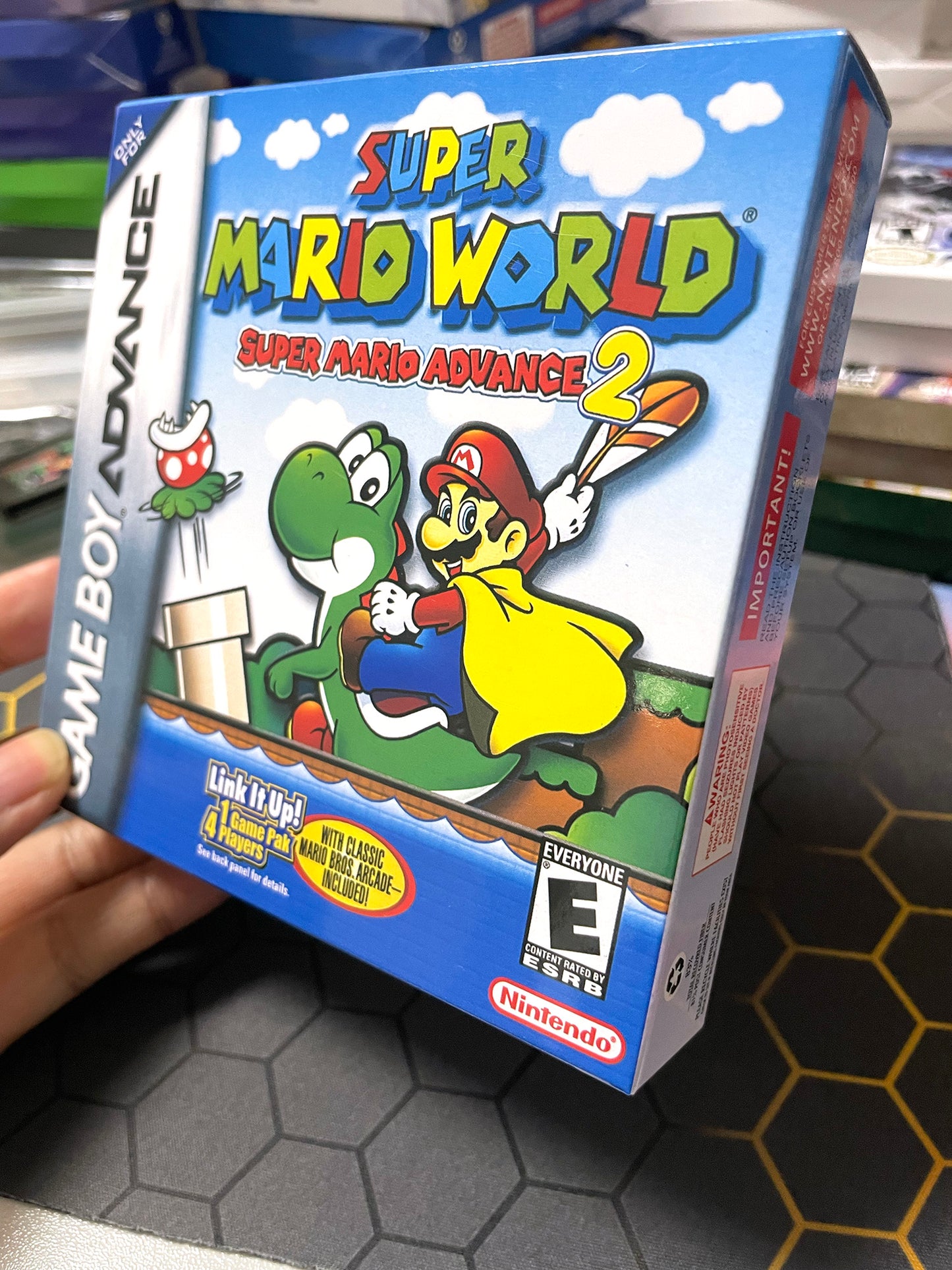super mario acvance 2 cartridge with tray box for gba game boy advance