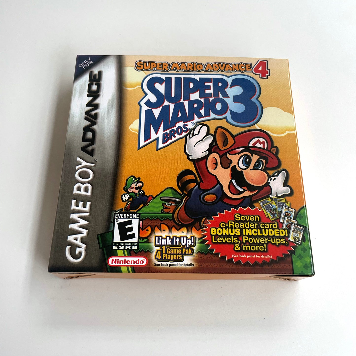 super mario acvance 4 cartridge with tray box for gba game boy advance