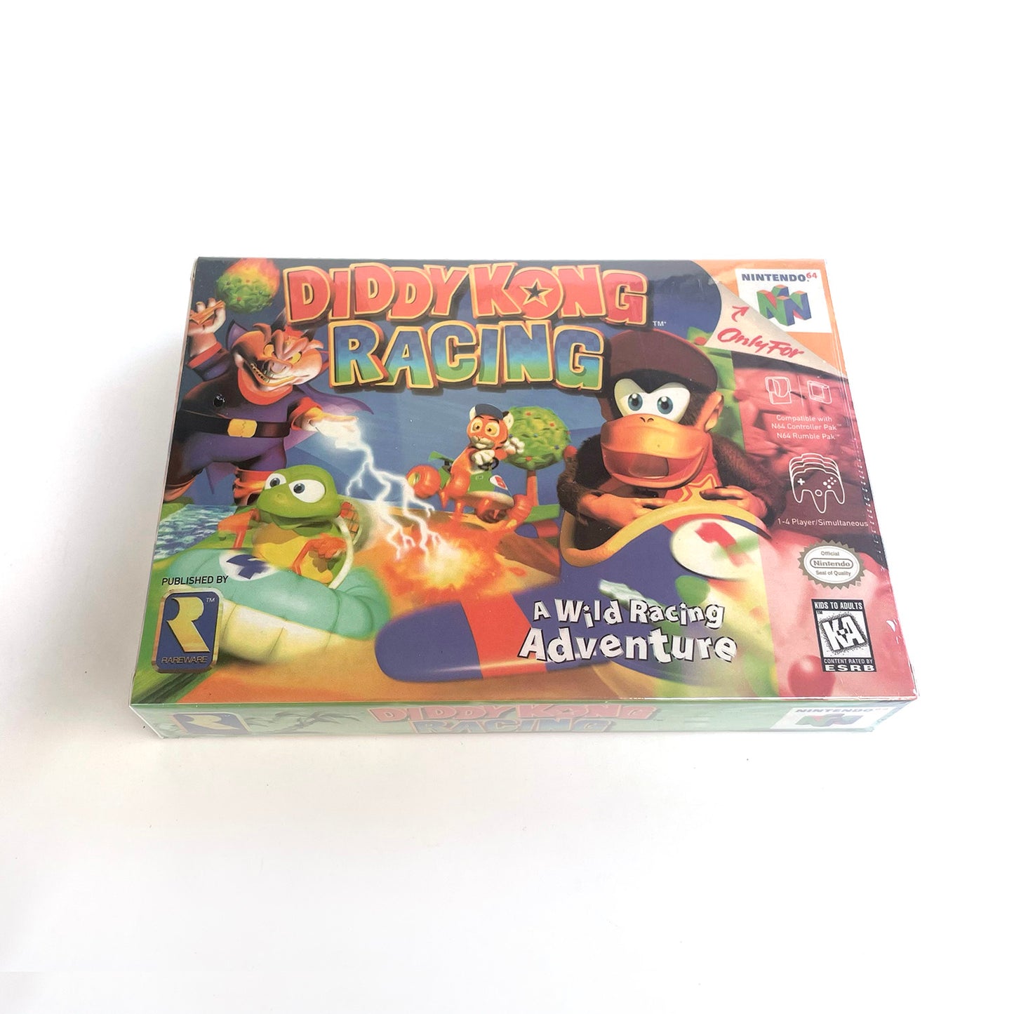 diddy kong racing game cartridge with tray box for N64 Nintendo 64