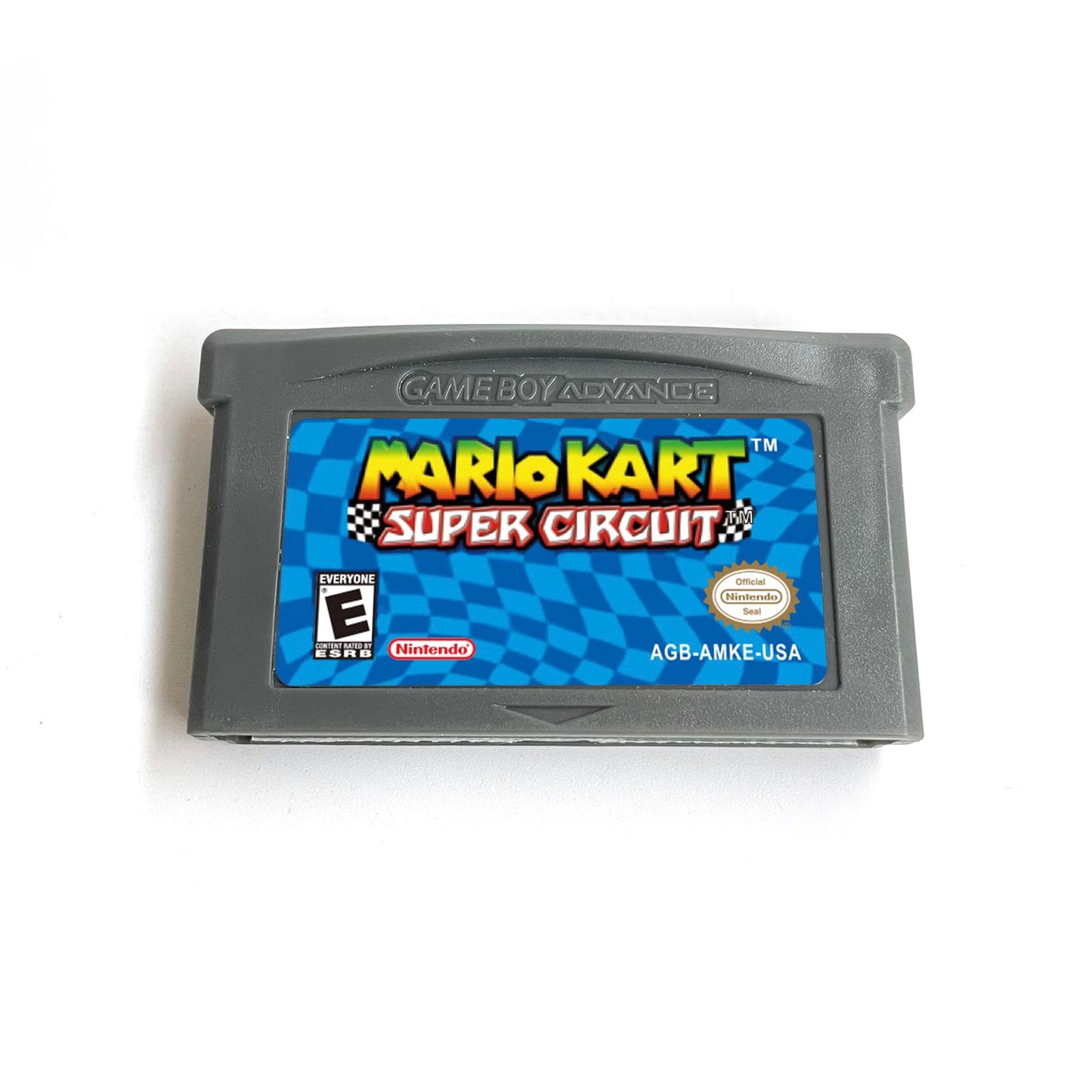 Mario Kart Super Circuit cartridge with tray box manual for gba game boy advance