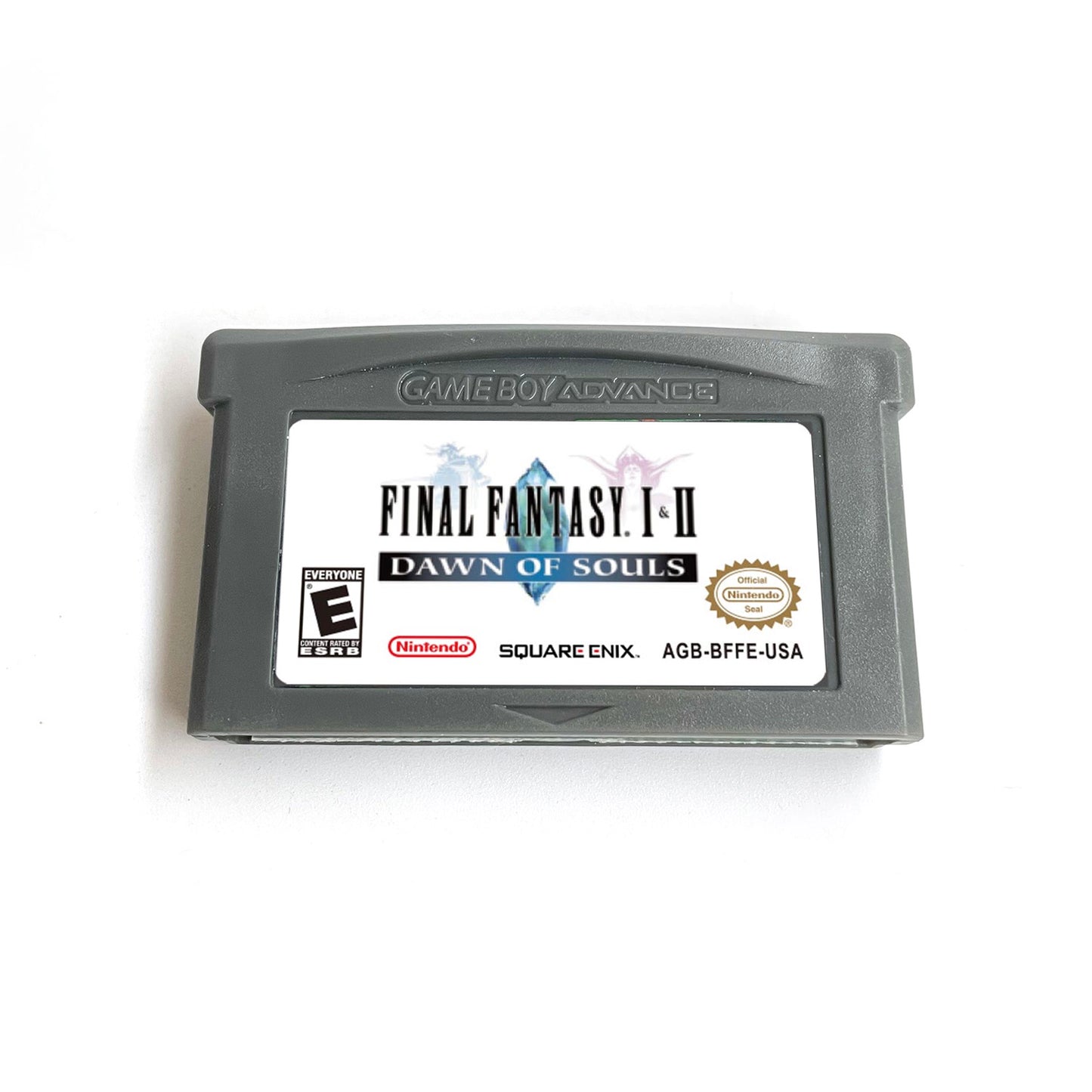 Final Fantasy I & II cartridge with tray box manual for gba game boy advance