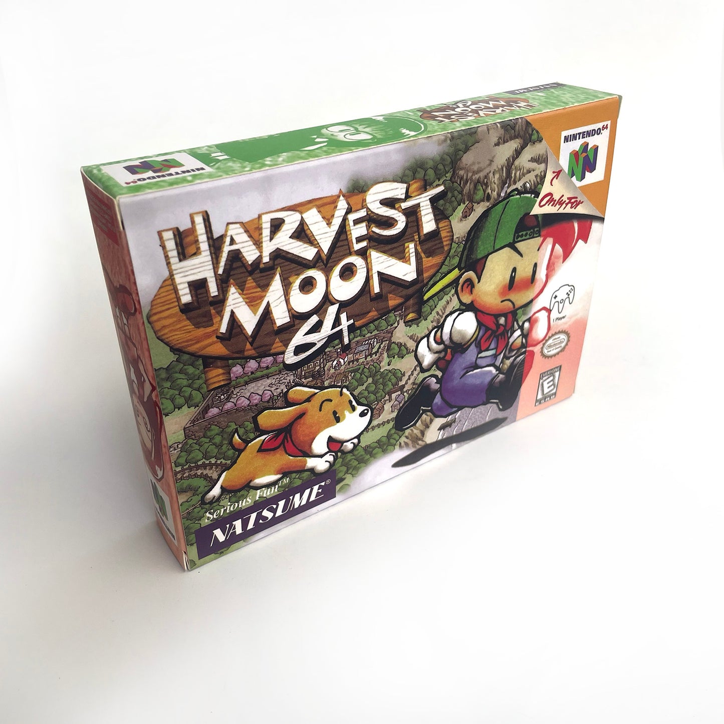 harvest moon 64 game cartridge with tray box for N64 Nintendo 64