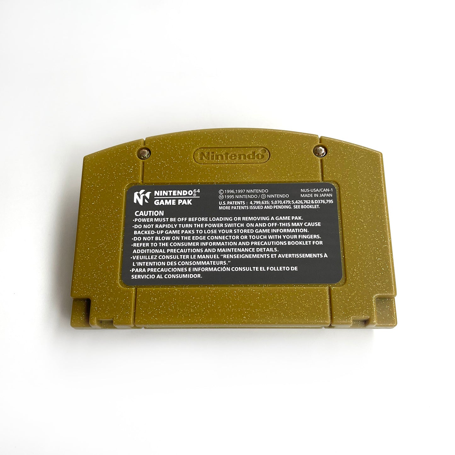 pokemon gold version game cartridge with tray box for N64 Nintendo 64