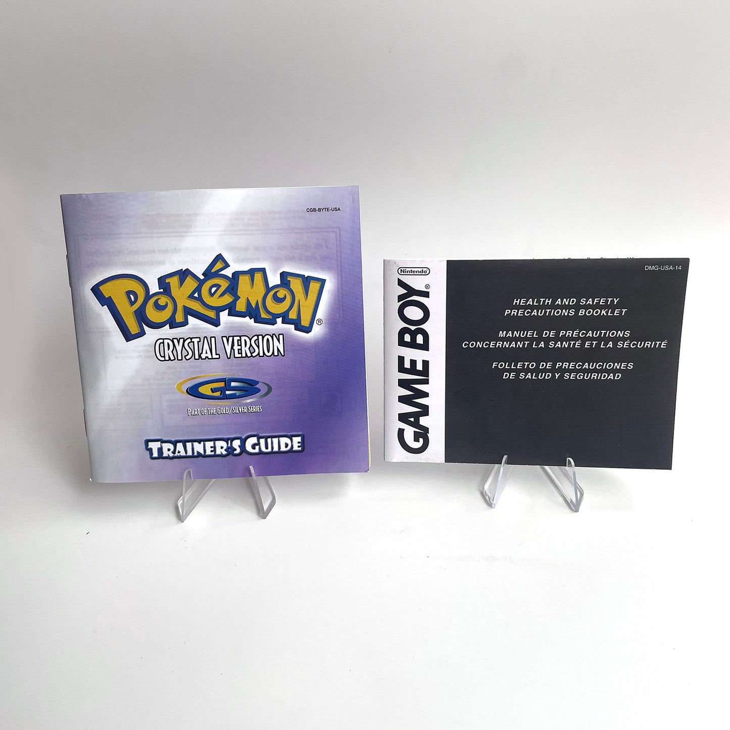 pokemon crystal version RTC Flash cart Battery save IC save Manual cartridge with tray box for gbc game boy color