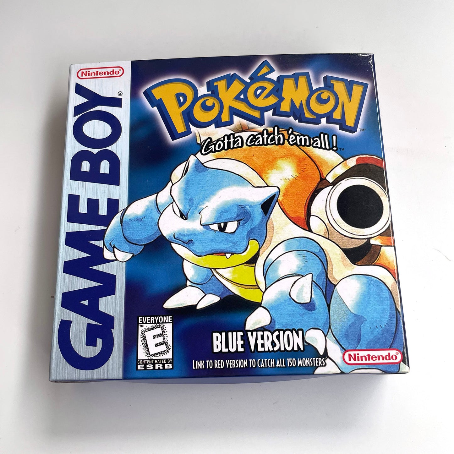 pokemon blue version Battery save IC save Manual cartridge with tray box for gbc game boy color