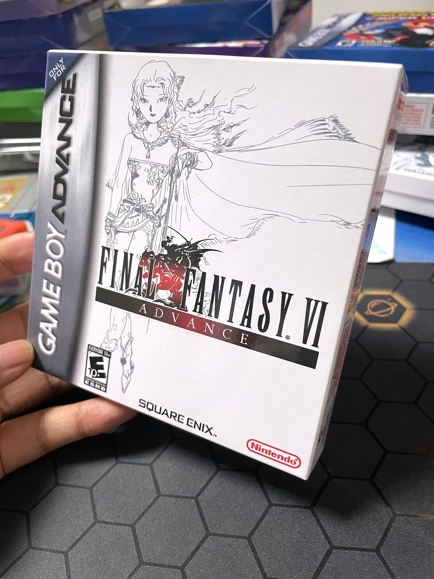 Final Fantasy VI cartridge with tray box manual for gba game boy advance