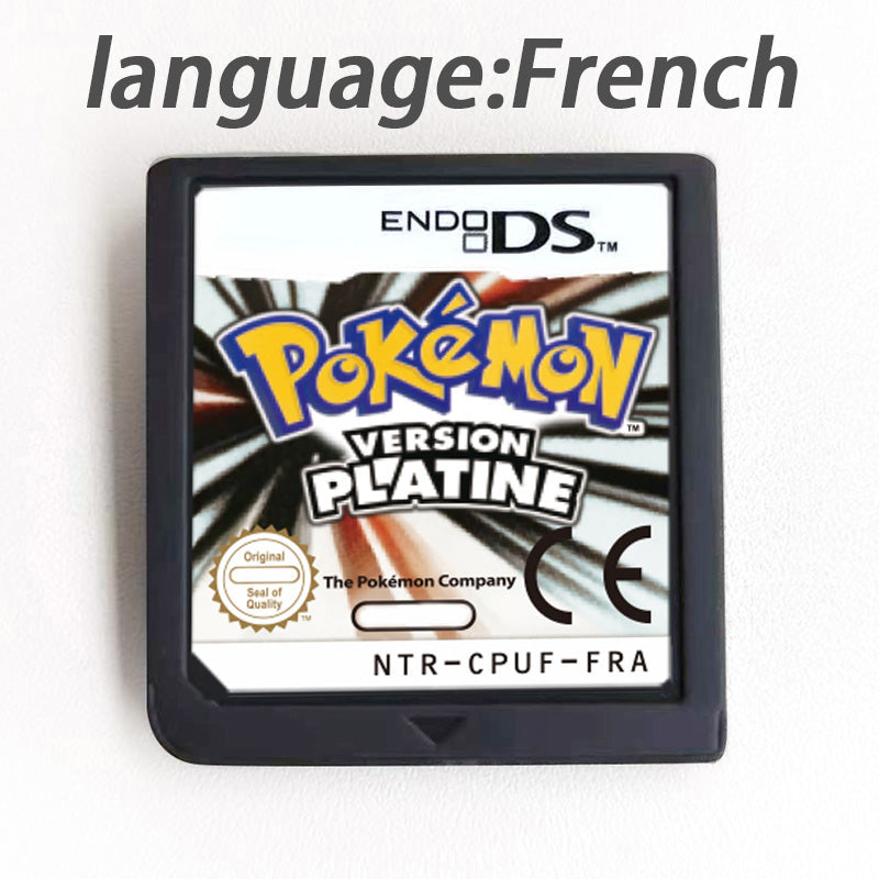 USA EUR FRA ESP NOE ITA Pokemon HeartGold SoulSilver Platinum Diamond Pearl Version Game cartridge for Nintendo Ds 3ds 2ds