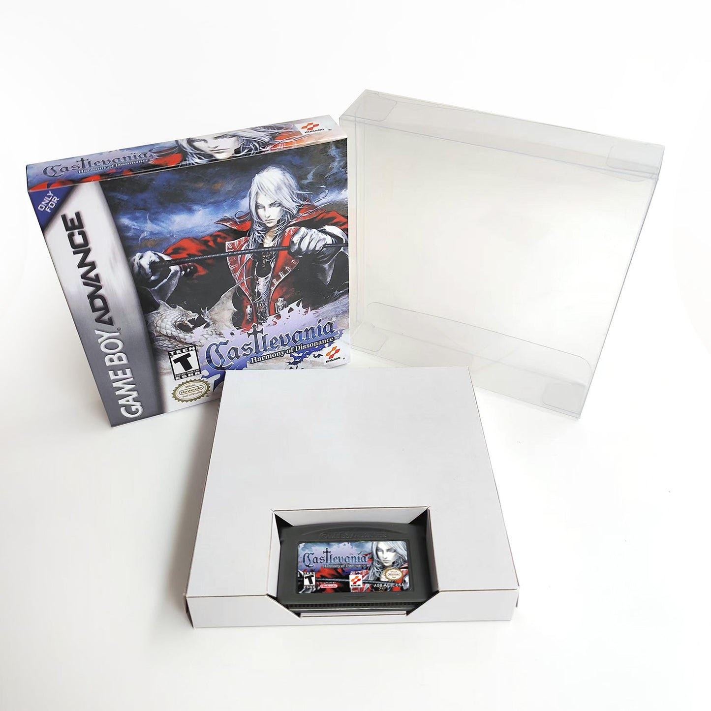 Castlevania Harmony of Dissonance cartridge with tray box manual for gba game boy advance