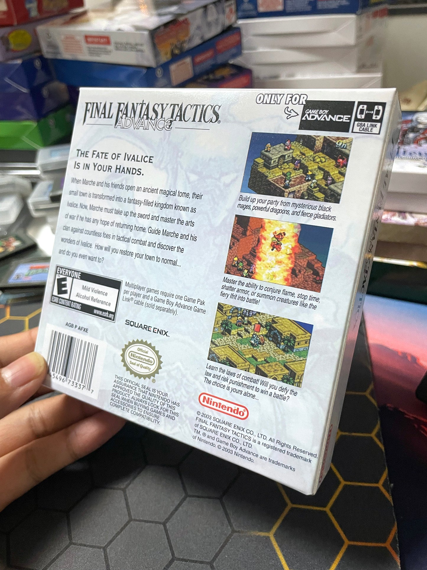 Final Fantasy Tactics Advance cartridge with tray box manual for gba game boy advance