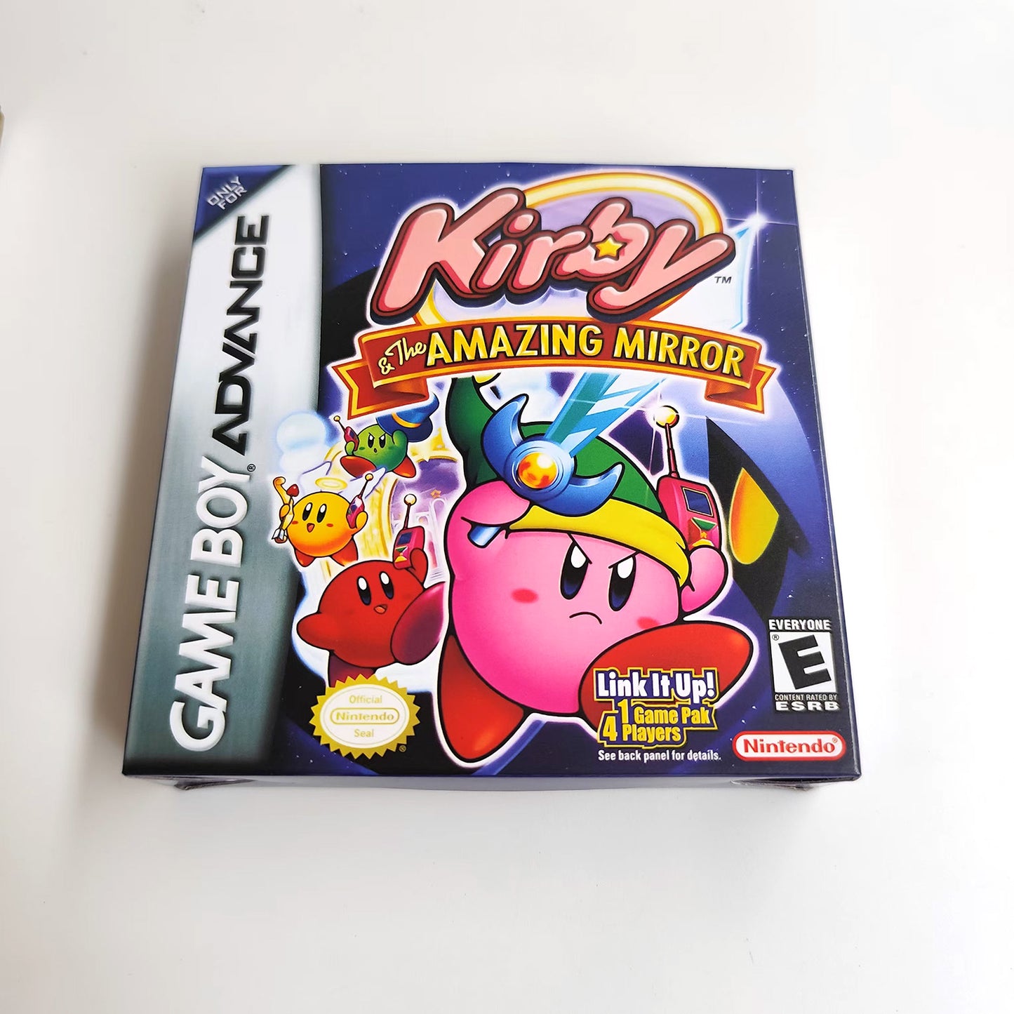 Kirby & The Amazing Mirror cartridge with tray box manual for gba game boy advance