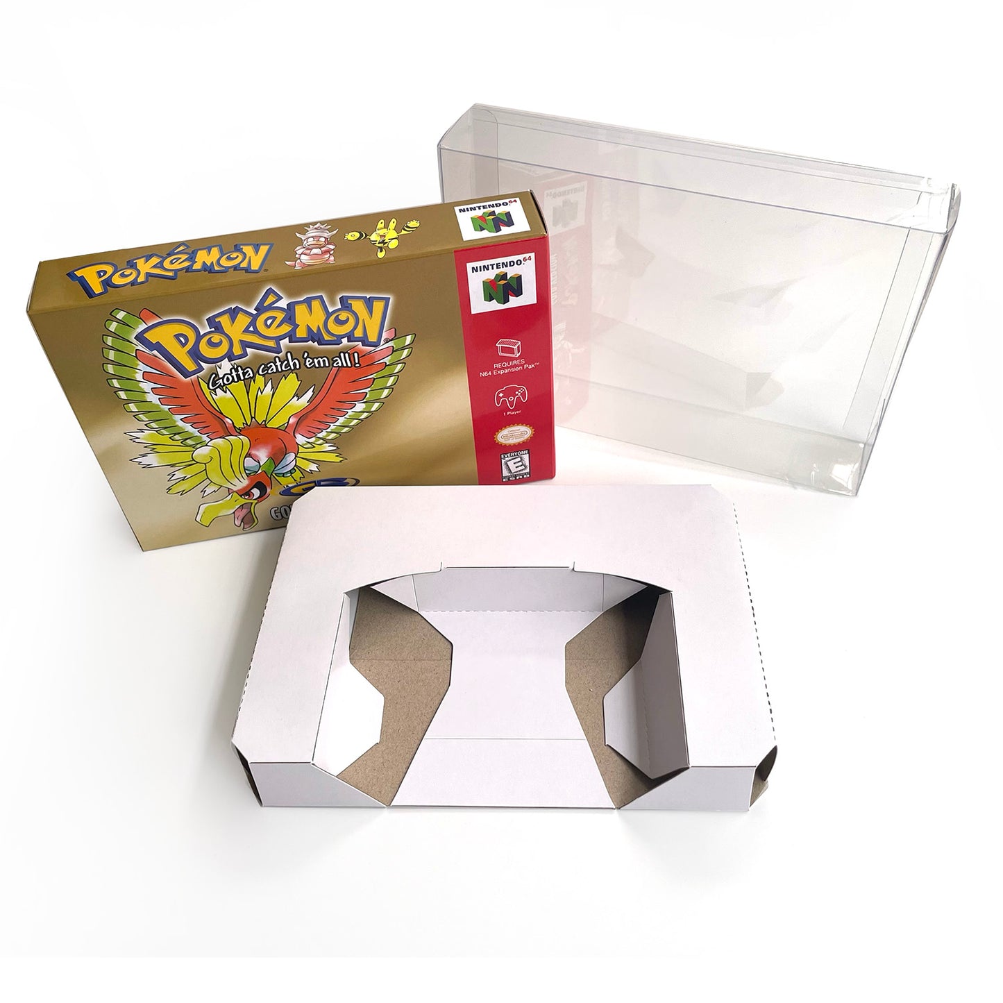 pokemon gold version game cartridge with tray box for N64 Nintendo 64