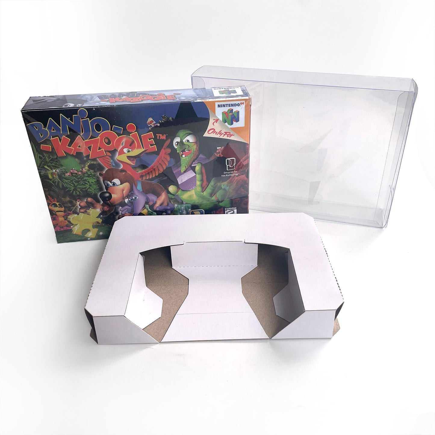 banjo kazooie game cartridge with tray box for N64 Nintendo 64