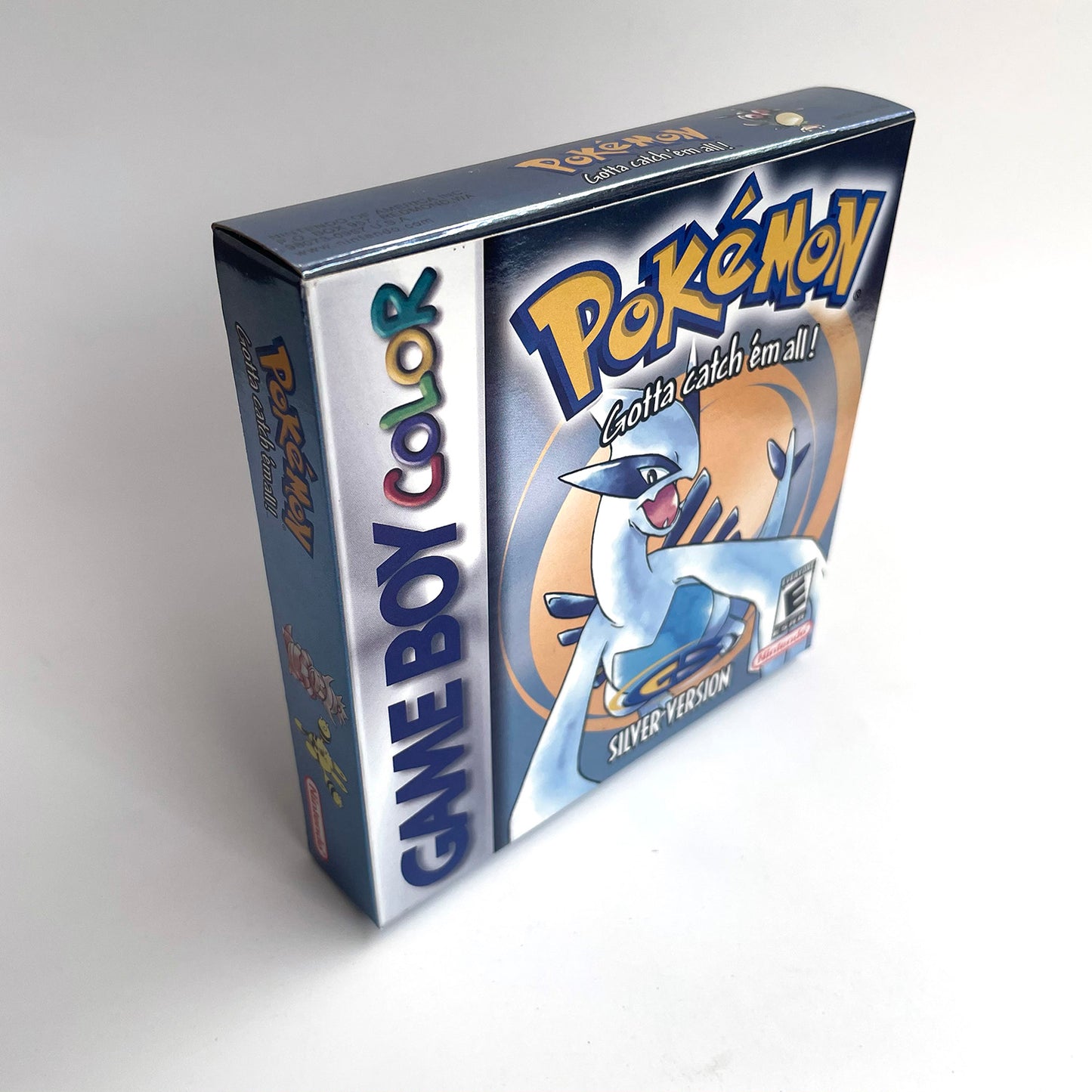 pokemon silver version RTC Flash cart Battery save IC save Manual cartridge with tray box for gbc game boy color