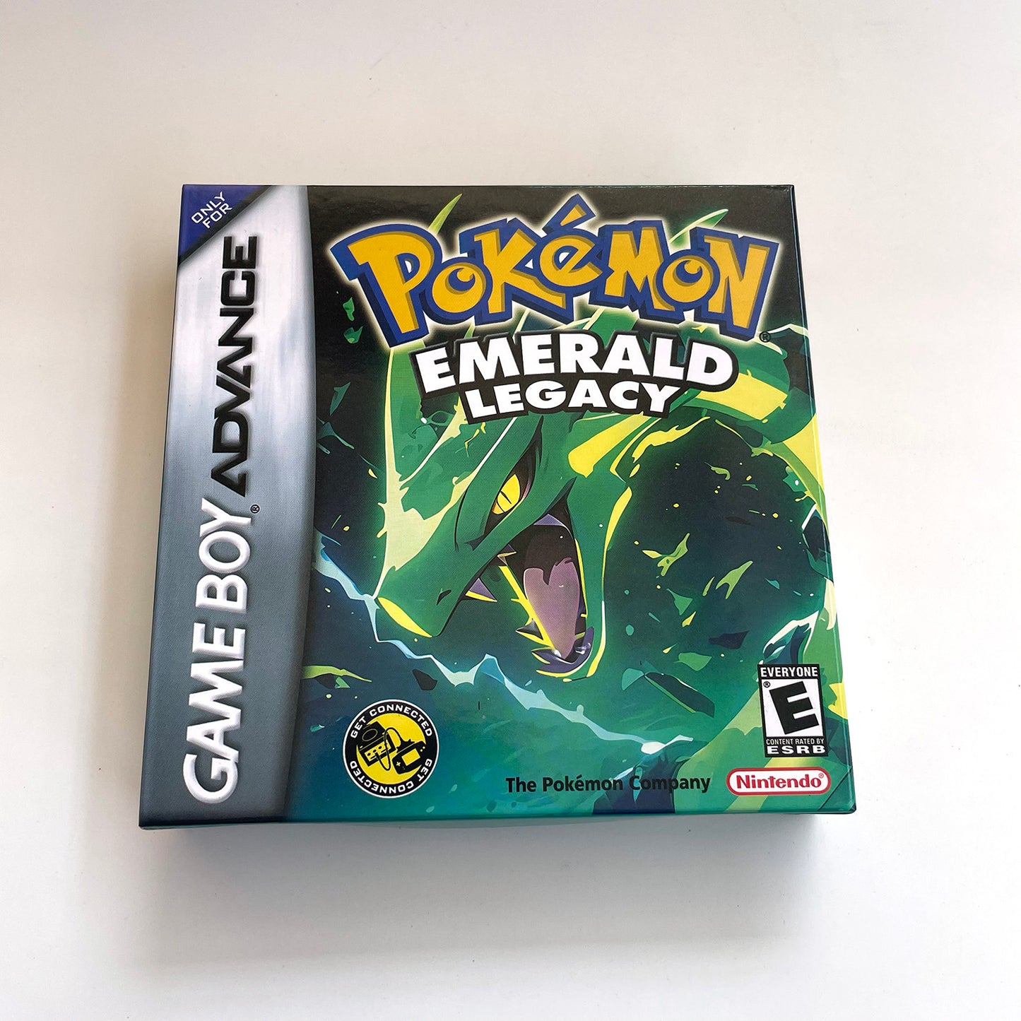 pokemon Emerald Legacy RTC Flash cart game cartridge with tray box for gba game boy advance