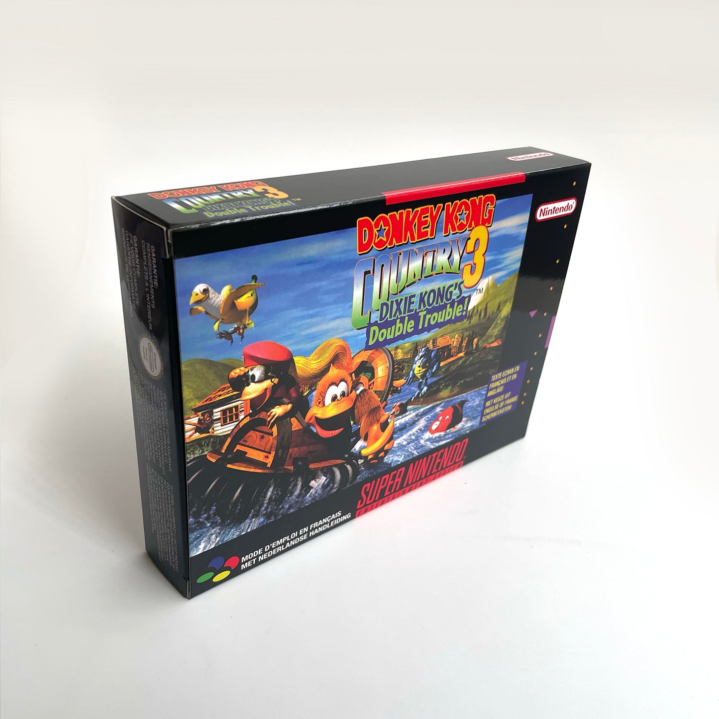 donkey kong country 3 EUR cartridge with tray box manual for SNES super nintendo entertainment system